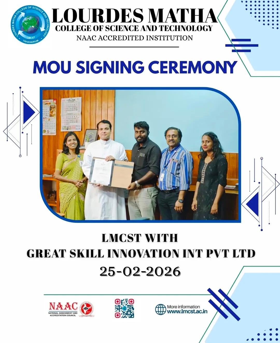 MOU Signing Ceremony with LMCST